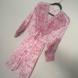 #76 Pink Lily Boho Dress NWOT